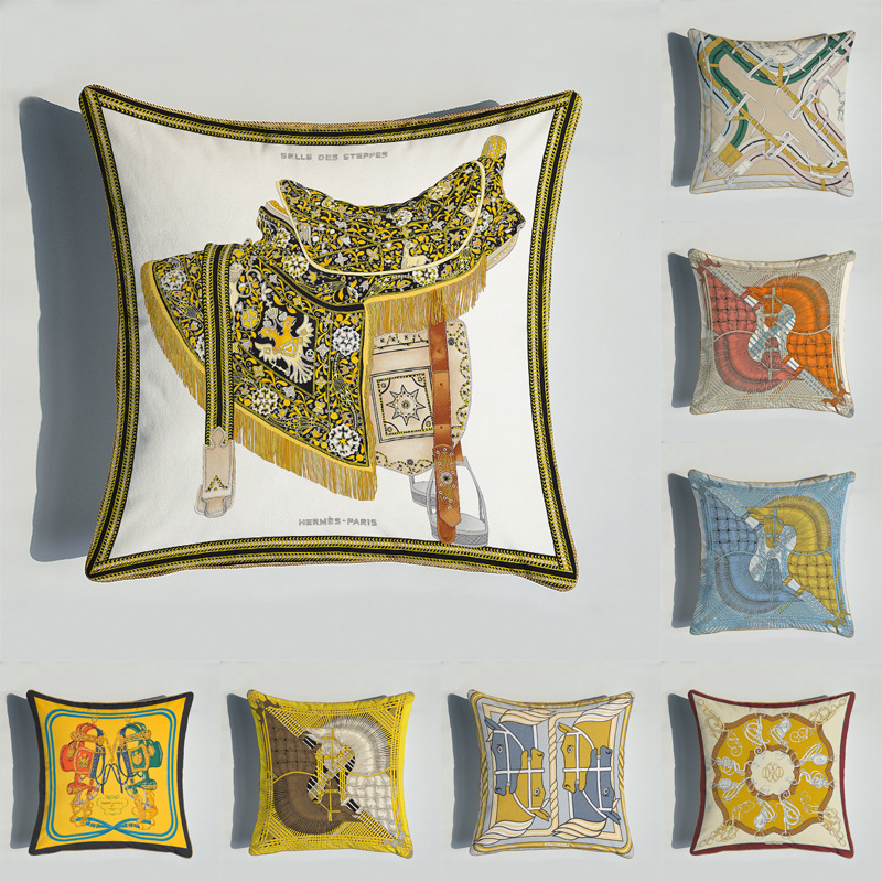Fashion Luxury Silk Velvet Double Sided Printed Throw Pillow Cases Model Room Living Room Sofa Decorative Square Cushion Waist Protection Pillow Cover, 45cm*45cm
Fashion Luxury Silk Velvet Double Sided Printed Throw Pillow Cases Model Room Living Room Sofa Decorative Square Cushion Waist Protection Pillow Cover, 45cm*45cm