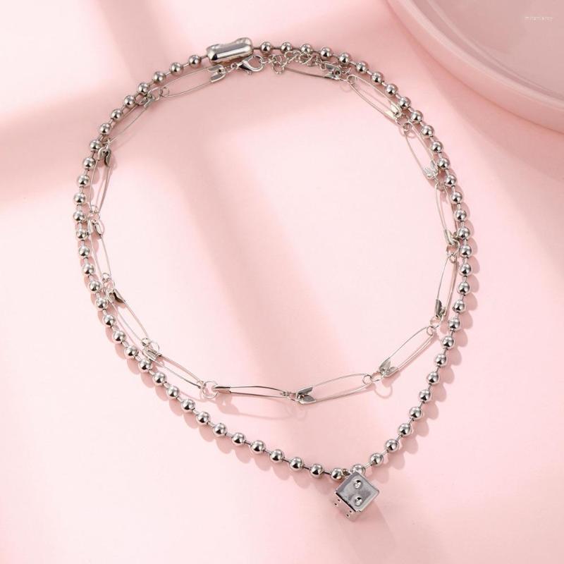 Choker Double Layered Elegant Luxury Dice Pendant Necklace Versatile Beads Chains For Women 2023
Choker Double Layered Elegant Luxury Dice Pendant Necklace Versatile Beads Chains For Women 2023