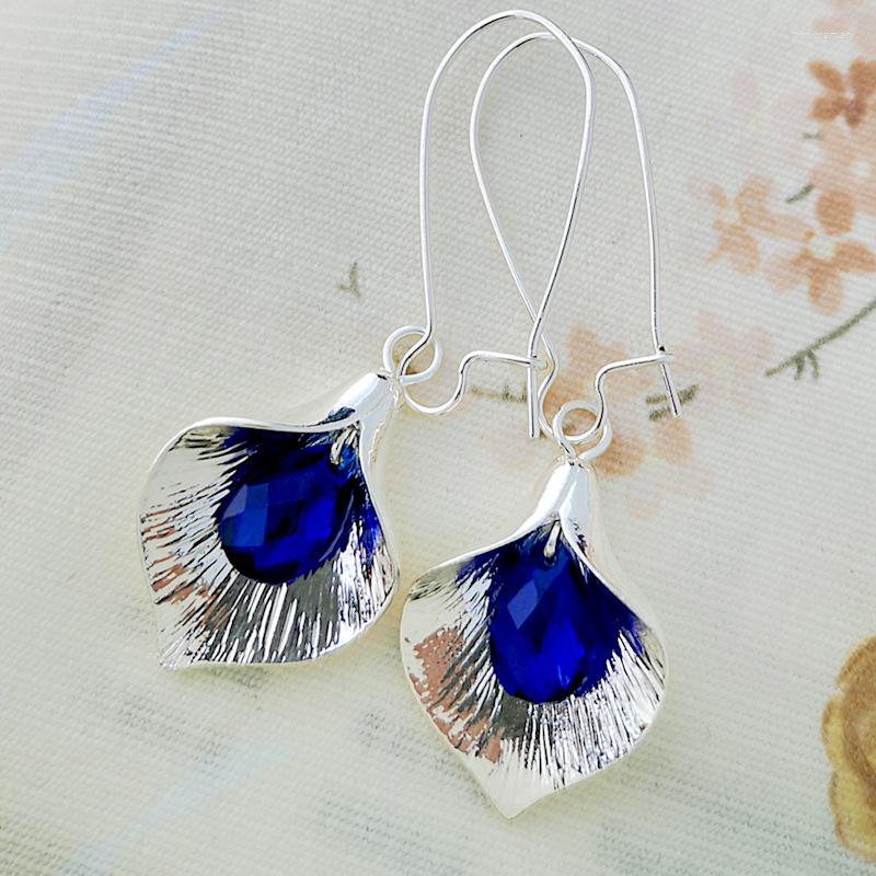 Necklace Earrings Set Fashion Orchid Bud Blue Crystal Statement Earring Vintage Petal Leaf Zircon Dangle Drop For Women Boho Jewelry, Picture shown
Necklace Earrings Set Fashion Orchid Bud Blue Crystal Statement Earring Vintage Petal Leaf Zircon Dangle Drop For Women Boho Jewelry, Picture shown