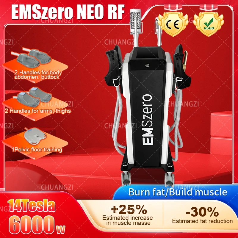 EMSZERO Roller Massage 3-in-1 Fat Reducer 14 Tesla 4 Handle 2 Roller EMS RF Slimming Machine And Roller CE Certificate
EMSZERO Roller Massage 3-in-1 Fat Reducer 14 Tesla 4 Handle 2 Roller EMS RF Slimming Machine And Roller CE Certificate