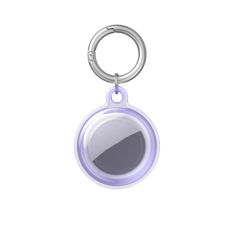 AirTag Trackers Case Loop Soft TPU Silicone Protective Cases Anti-lost Device Finder Keychain Tracker Protect Cover with Buckle Scratch Resistant