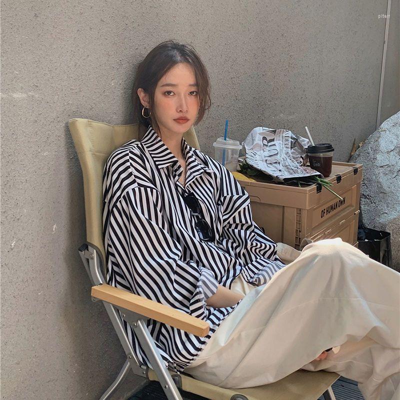 Women' Sleepwear Autumn Korean Version 2023 Loose Fashion Age-reducing Chic Mid-length Striped Long-sleeved Shirt Top Female Student, 01
Women' Sleepwear Autumn Korean Version 2023 Loose Fashion Age-reducing Chic Mid-length Striped Long-sleeved Shirt Top Female Student, 01