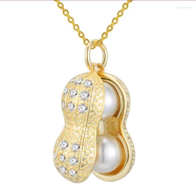 Pendant Necklaces Light Yellow Gold Color Peanut Imitation Pearl Link Chain Necklace With Rhinestone Jewelry
Pendant Necklaces Light Yellow Gold Color Peanut Imitation Pearl Link Chain Necklace With Rhinestone Jewelry