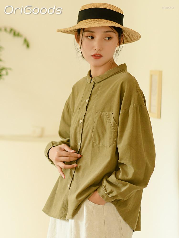 Women's Blouses Corduroy Shirt For Women 2023 Spring Summer Cotton Loose Casual Shirts Kawaii Japan Style Tops Q040, Orange
Women's Blouses Corduroy Shirt For Women 2023 Spring Summer Cotton Loose Casual Shirts Kawaii Japan Style Tops Q040, Orange