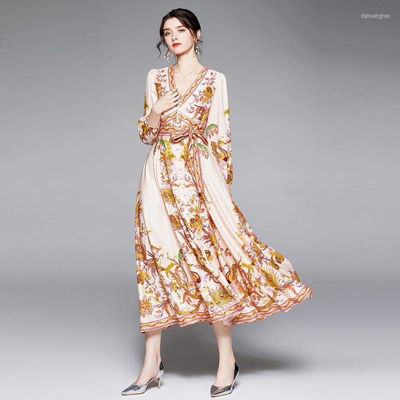Casual Dresses WTIANYUW 2023 Fashion Designer Maxi Dress Women's Long Sleeve V Collar Vintage Printed Elegant Temperament, Mixed color
Casual Dresses WTIANYUW 2023 Fashion Designer Maxi Dress Women's Long Sleeve V Collar Vintage Printed Elegant Temperament, Mixed color