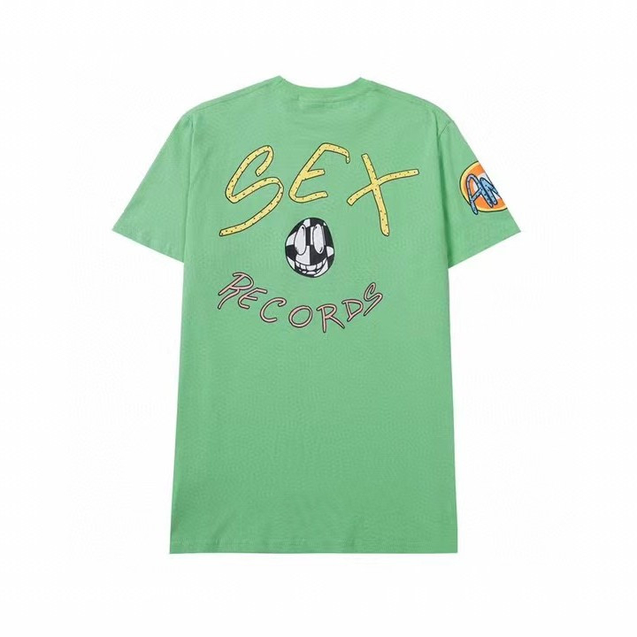 Men T Shirts Womens Tees Street Graffiti Letter Printing Green Loose Cotton Short Sleeve T-shirt
Men T Shirts Womens Tees Street Graffiti Letter Printing Green Loose Cotton Short Sleeve T-shirt