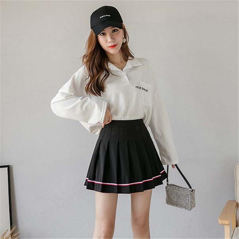 Skirts 2023 Mini Skirt Mujer Faldas Woman Womens Saias Mulher Femme Jupes Plus Size High Waist Pleated Color Bar Lining Kawaii, Black
Skirts 2023 Mini Skirt Mujer Faldas Woman Womens Saias Mulher Femme Jupes Plus Size High Waist Pleated Color Bar Lining Kawaii, Black