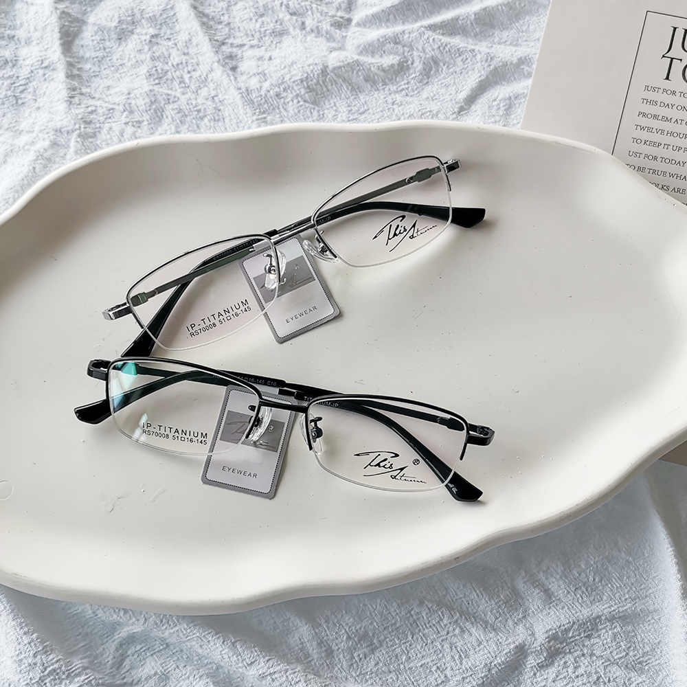 Men's half frame business rack ultra-light pure titanium prescription mirror high-end simple far look near look glasses personality sedate Korean version small face
Men's half frame business rack ultra-light pure titanium prescription mirror high-end simple far look near look glasses personality sedate Korean version small face