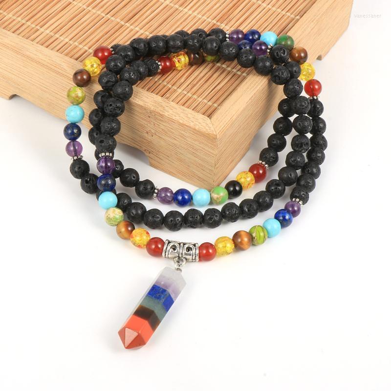 Chains 6mm Natural Stone 108 Beads Yoga Necklace Hexagonal 7 Chakra Charm Supernatural Women Men Amulet Spiritual Health Nekles JewelryChain
Chains 6mm Natural Stone 108 Beads Yoga Necklace Hexagonal 7 Chakra Charm Supernatural Women Men Amulet Spiritual Health Nekles JewelryChain