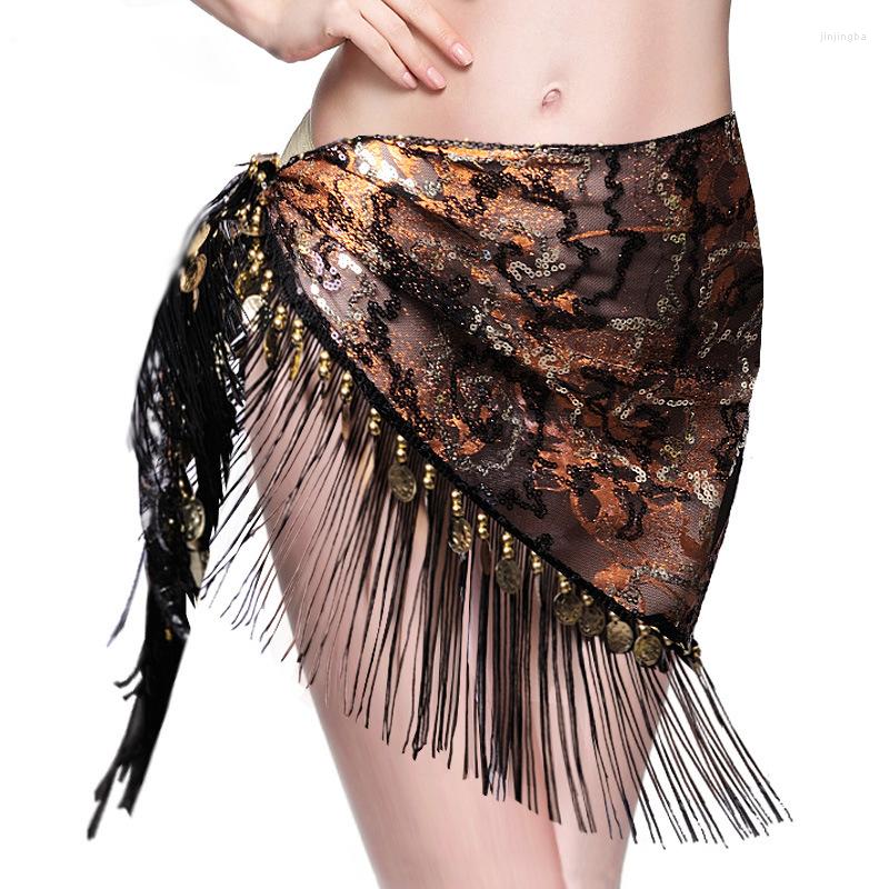 Stage Wear Tie-dyed Women Dance Accessories Fringes Mesh Sequins Base Triangle Belt Belly Hip Scarf With Coins, Orange
Stage Wear Tie-dyed Women Dance Accessories Fringes Mesh Sequins Base Triangle Belt Belly Hip Scarf With Coins, Orange