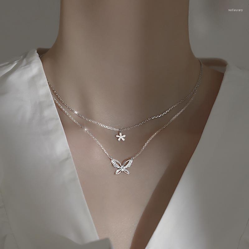 Chains Fashion Design Original Necklace For Girl Double Deck Butterfly Chain Flower Fairy Gift Jewelry
Chains Fashion Design Original Necklace For Girl Double Deck Butterfly Chain Flower Fairy Gift Jewelry