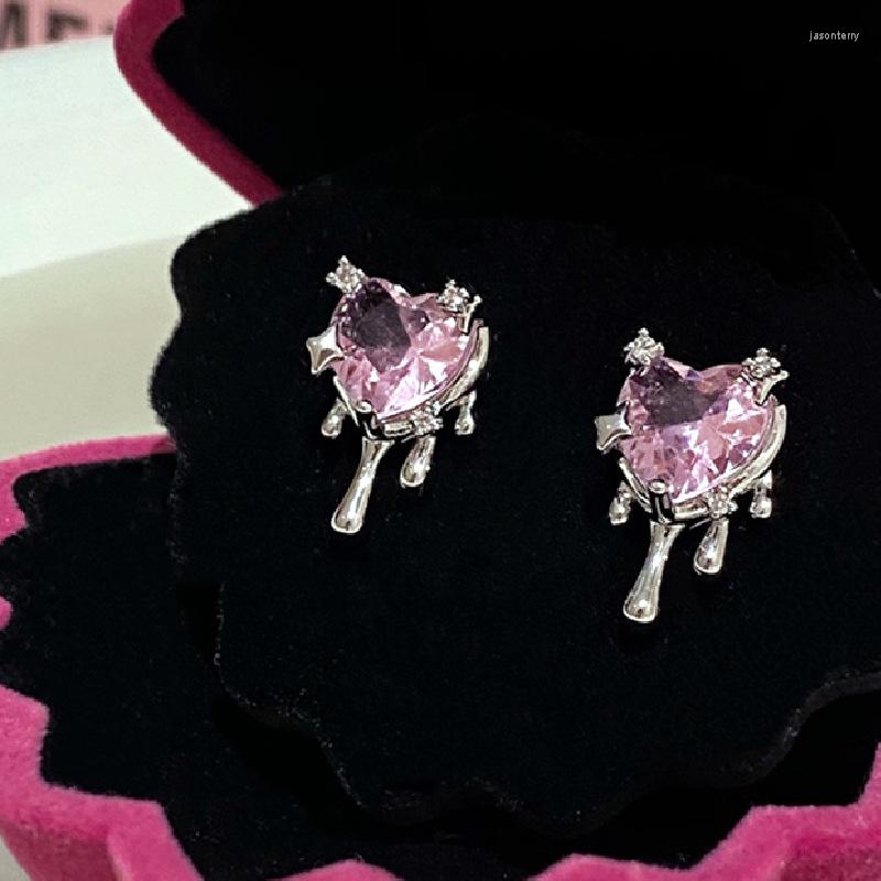 Stud Earrings Fashion Sweet Zircon For Women Pink Love Heart Aesthetic Jewelry Wedding Party Accessories
Stud Earrings Fashion Sweet Zircon For Women Pink Love Heart Aesthetic Jewelry Wedding Party Accessories
