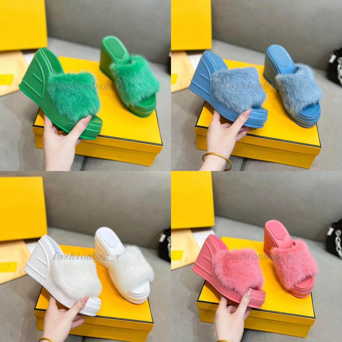 Designer Slippers Womens Sandals High Heels Wedge Sandal Cute Fur Slippers Luxury Flat Platform Print Jelly Rubber Mules Women Slides Flip Flops
Designer Slippers Womens Sandals High Heels Wedge Sandal Cute Fur Slippers Luxury Flat Platform Print Jelly Rubber Mules Women Slides Flip Flops