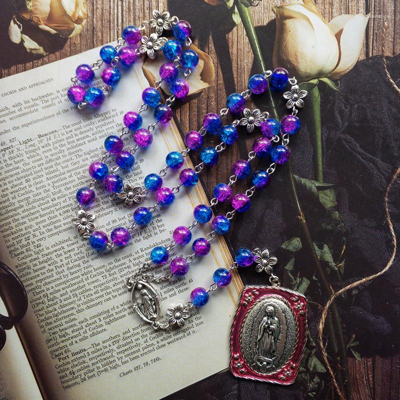 Pendant Necklaces Seven Sorrows Rosary Necklace Dreamy Rainbow Color Prayer Beads Chain Chaplet Our Lady Of Guadalupe Virgin Mary Medal
Pendant Necklaces Seven Sorrows Rosary Necklace Dreamy Rainbow Color Prayer Beads Chain Chaplet Our Lady Of Guadalupe Virgin Mary Medal