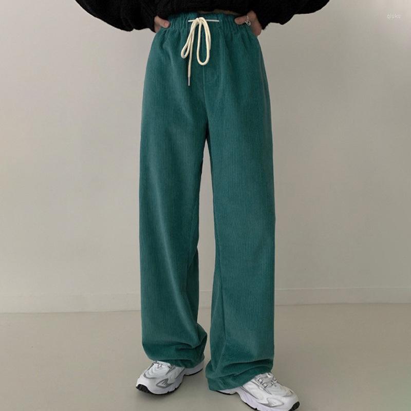 Women' Pants Christmas Green High Waist Corduroy Women' Casual Drawstring Loose Straight Spring Autumn Winter Female Trousers
Women' Pants Christmas Green High Waist Corduroy Women' Casual Drawstring Loose Straight Spring Autumn Winter Female Trousers