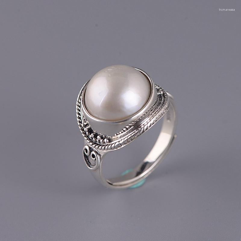 Cluster Rings FNJ 925 Silver Ring For Women Jewelry Original Pure S925 Sterling Natural Mabe Freshwater Pearl
Cluster Rings FNJ 925 Silver Ring For Women Jewelry Original Pure S925 Sterling Natural Mabe Freshwater Pearl