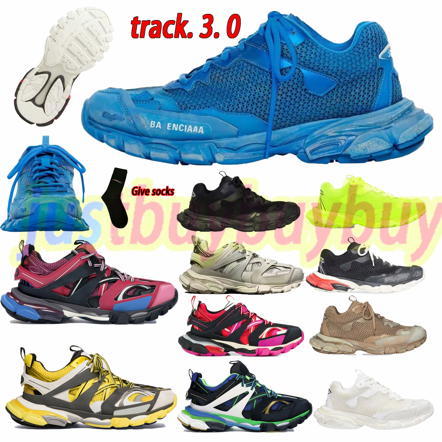 Casual Shoes Running Triple Sneakers Sport White Pink 3M Grey Beige Orange Blue Platform Paris 3.0 Track S Men Women Tess 18Ss Update Balencaiga Designer balencigass, 36-45 #3
Casual Shoes Running Triple Sneakers Sport White Pink 3M Grey Beige Orange Blue Platform Paris 3.0 Track S Men Women Tess 18Ss Update Balencaiga Designer balencigass, 36-45 #3