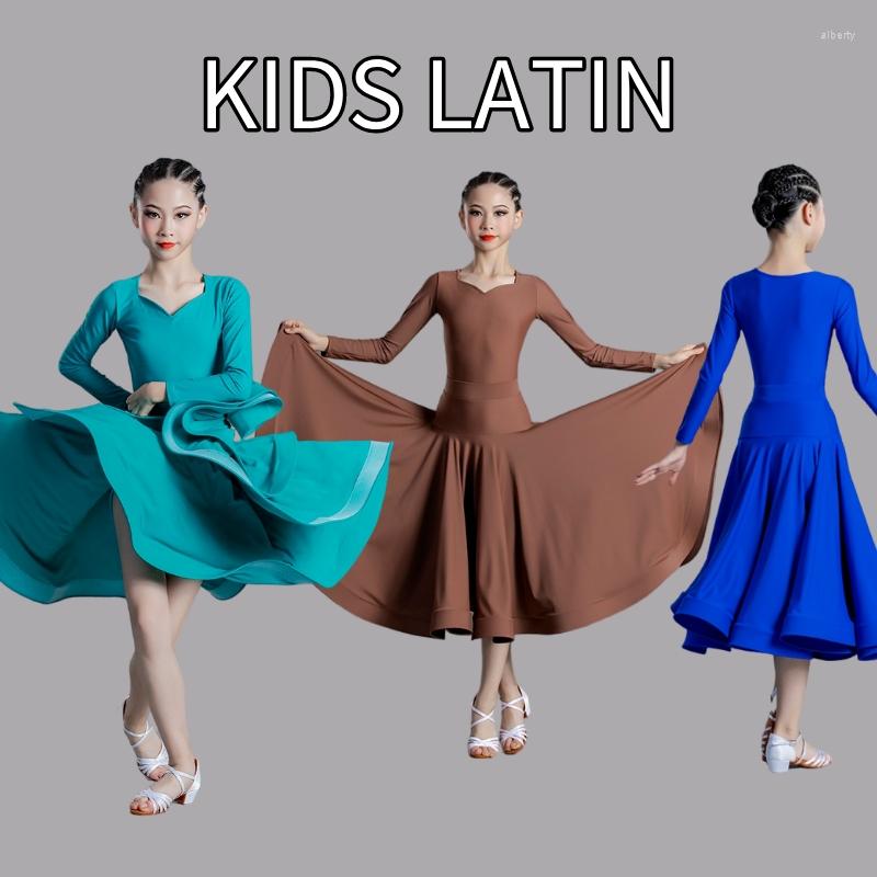 Stage Wear 3 Colors Ballroom Dance Competition Dress Girls Latin Costumes Child Cha Rumba Samba Modern XS5880, Blue
Stage Wear 3 Colors Ballroom Dance Competition Dress Girls Latin Costumes Child Cha Rumba Samba Modern XS5880, Blue