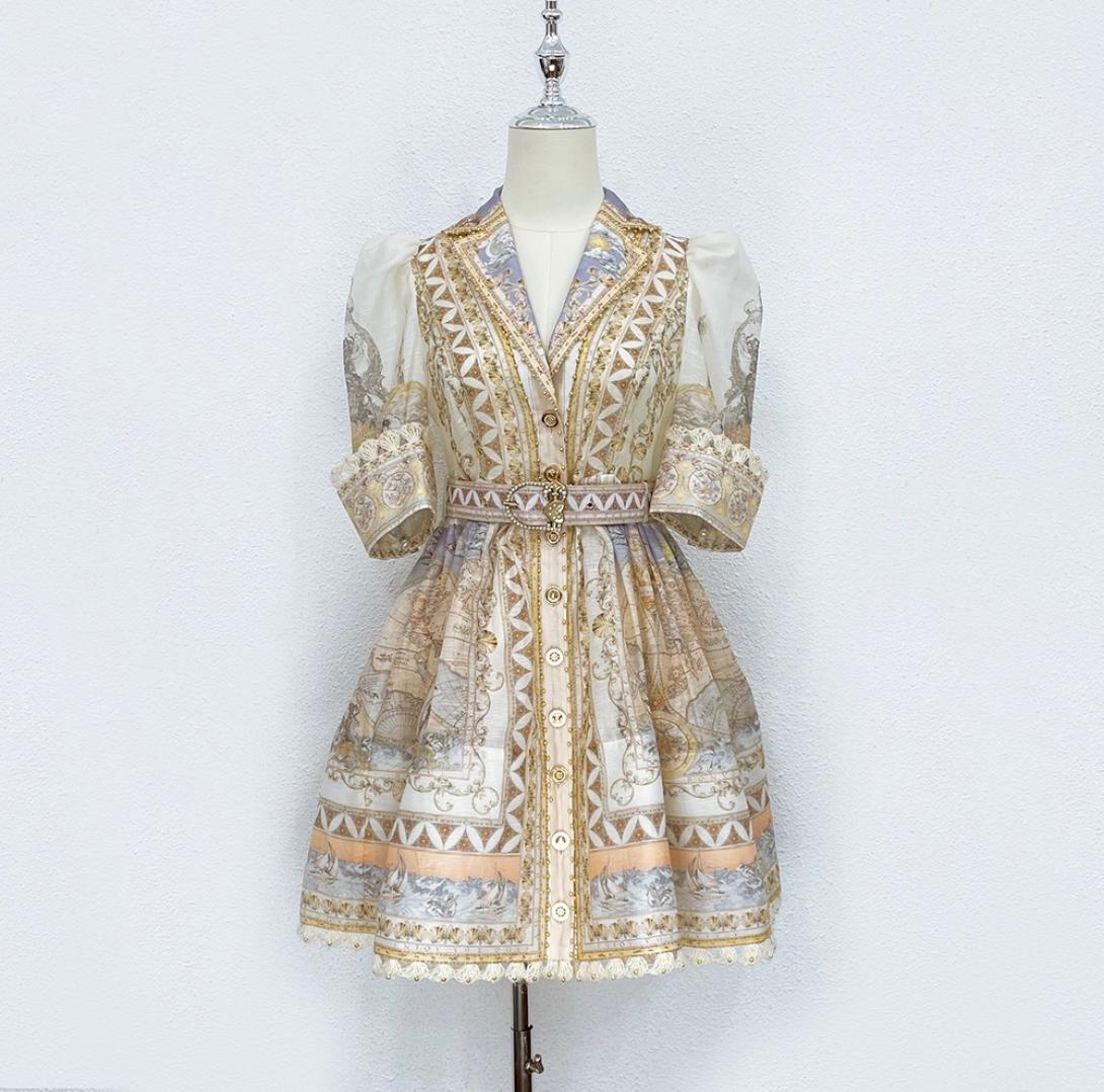 Runway Dresses 2023 Australian designer designed map printed court vintage short dress 019999660, Multi
Runway Dresses 2023 Australian designer designed map printed court vintage short dress 019999660, Multi