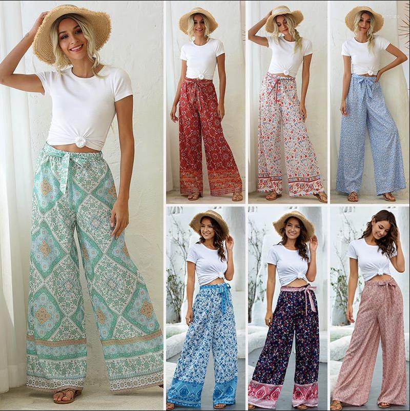 Women' Pants European And American Fashion Women' Summer Loose Wide Leg Printed Belt Casual High Waist, Flowers
Women' Pants European And American Fashion Women' Summer Loose Wide Leg Printed Belt Casual High Waist, Flowers