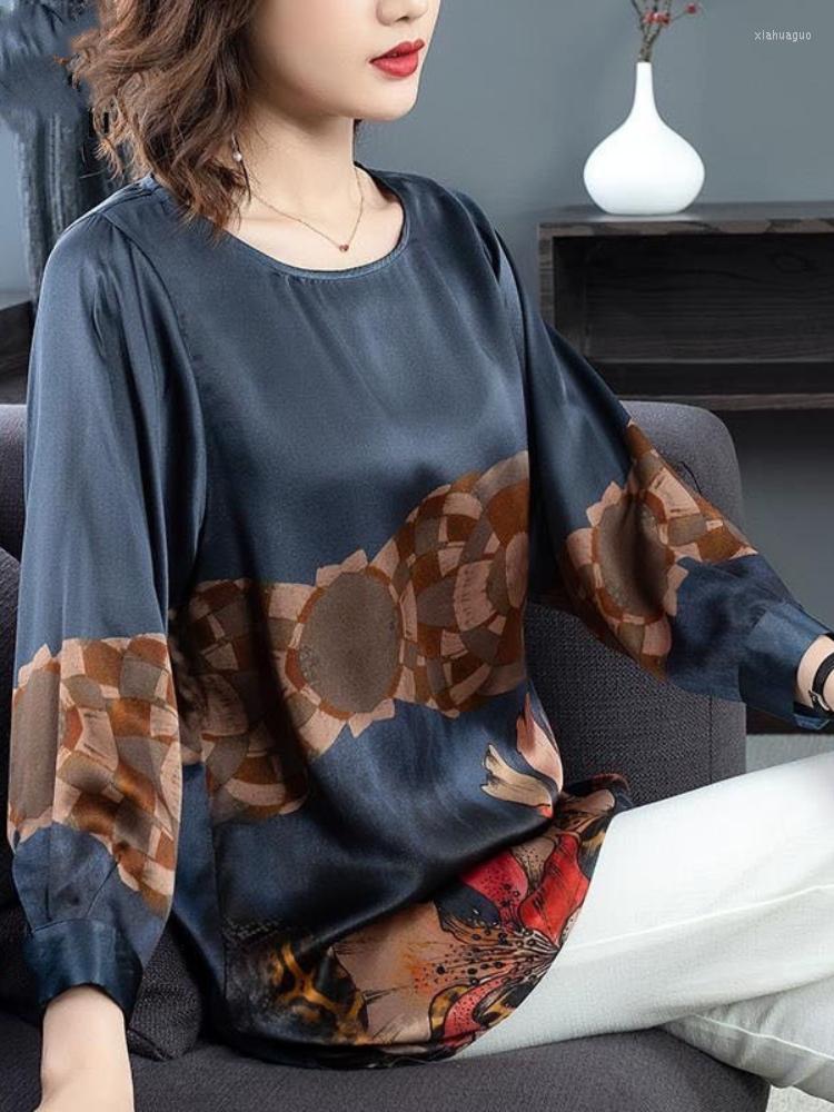 Women's Blouses Summer Autumn Shirts Imitation Silk Fashion Print Loose Casual Shirt Ladies Oversized Long Sleeve Wild Elegant Blouse Top, Burgundy
Women's Blouses Summer Autumn Shirts Imitation Silk Fashion Print Loose Casual Shirt Ladies Oversized Long Sleeve Wild Elegant Blouse Top, Burgundy