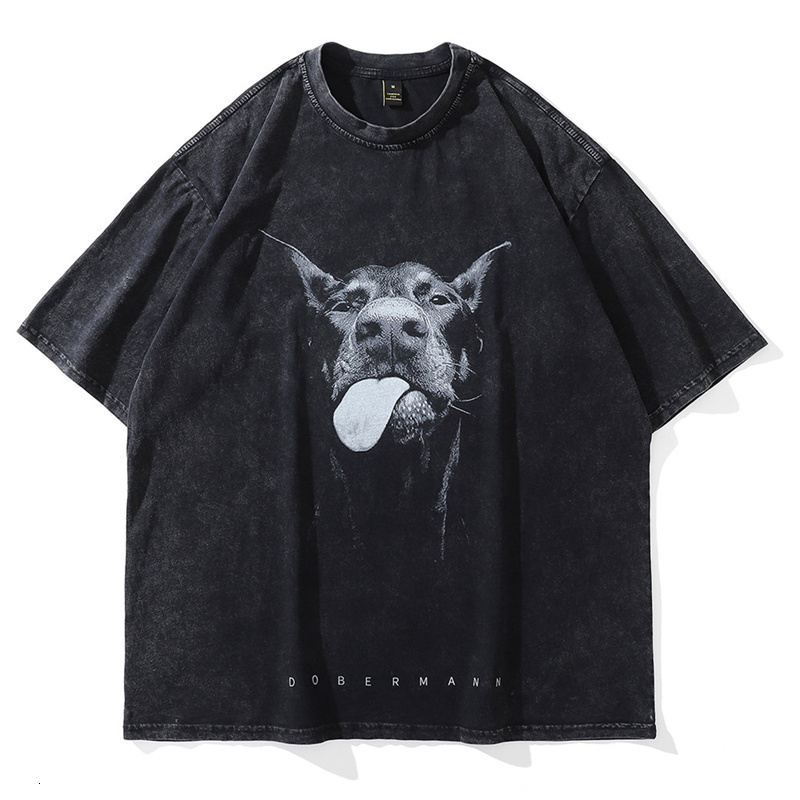 Men's T-Shirts Men Gothic T-shirts Hip Hop Streetwear Letter Dog Printed Punk Tops Summer Vintage Washed Oversized Short Sleeve T Shirts 230317, Black
Men's T-Shirts Men Gothic T-shirts Hip Hop Streetwear Letter Dog Printed Punk Tops Summer Vintage Washed Oversized Short Sleeve T Shirts 230317, Black