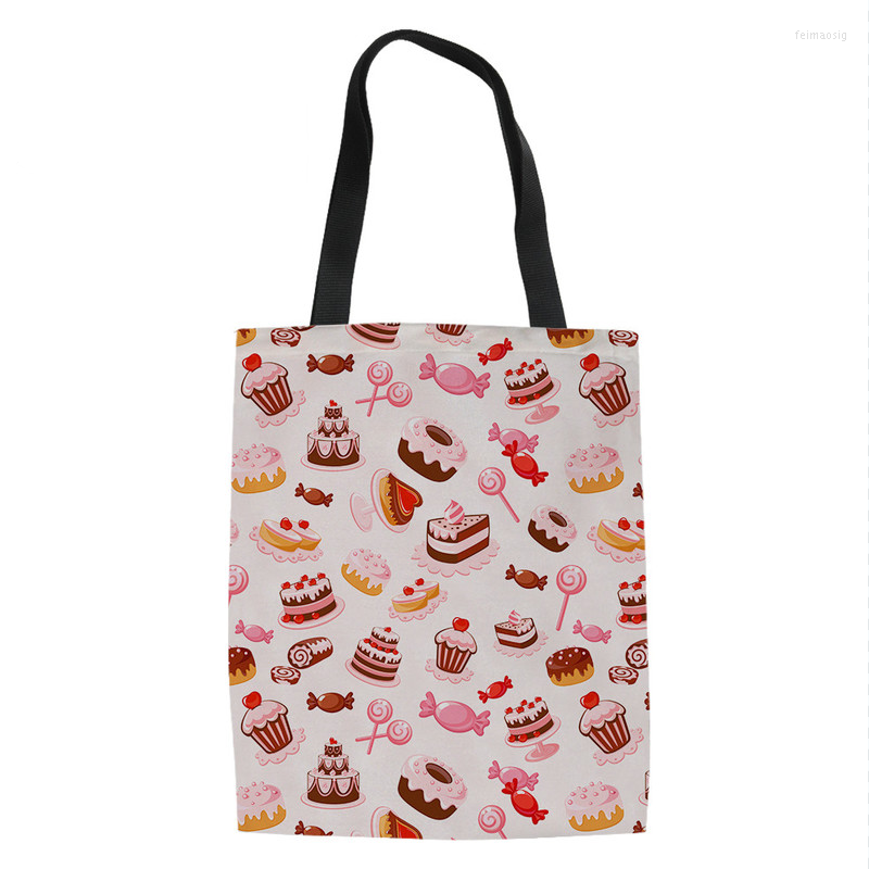 Evening Bags Women Reusable Shopping Bulk Cartoon Candy Ice Cream Design Canvas Tote Large Bag For Ladies Bolsa Compra, Ha0491z22
Evening Bags Women Reusable Shopping Bulk Cartoon Candy Ice Cream Design Canvas Tote Large Bag For Ladies Bolsa Compra, Ha0491z22