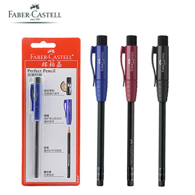 Pencils 2pcs/lot FABE- CASTELL 1829 perfect pencil extender sharpener cap 1829 Four in One set learning stationery 230317