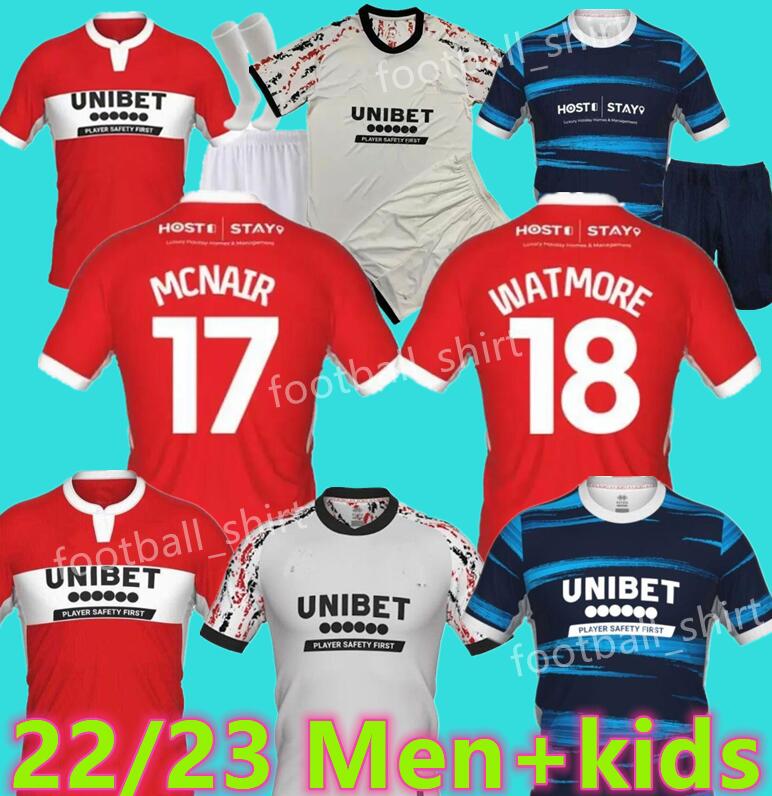 Middlesbrough 22/23 Soccer Jerseys Third 2022 2023 TAVERNIER Payero Howson Mcnair Bola Birmingham Football Shirt Uniforms Kids Kits Hogan
Middlesbrough 22/23 Soccer Jerseys Third 2022 2023 TAVERNIER Payero Howson Mcnair Bola Birmingham Football Shirt Uniforms Kids Kits Hogan