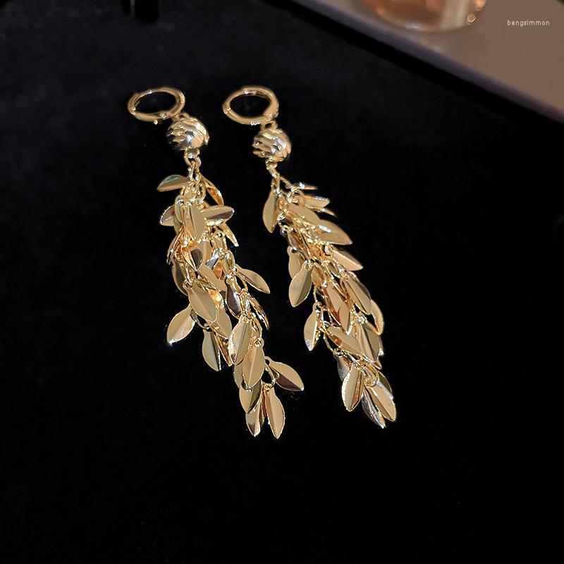 Dangle Earrings Minar Vintage Gold Color Metallic Leaves Long Tassel Earring For Women Girls Plated Copper Leaf Jewellery
Dangle Earrings Minar Vintage Gold Color Metallic Leaves Long Tassel Earring For Women Girls Plated Copper Leaf Jewellery