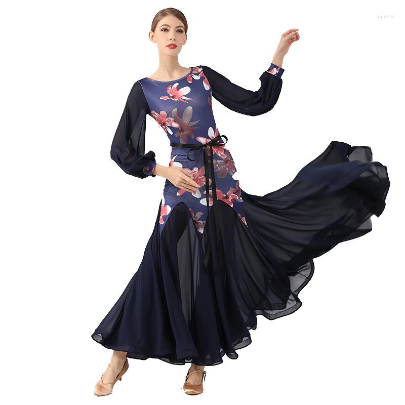 Stage Wear Design Fashion Retro Waltz Dress Elegant Women Adult Performance Competition Dance Costume, Blue
Stage Wear Design Fashion Retro Waltz Dress Elegant Women Adult Performance Competition Dance Costume, Blue
