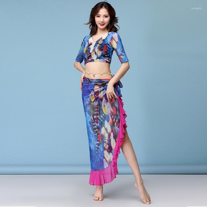Stage Wear Fashion Women Dance Clothing Class Spandex Stretchy Colorful Tie-dye Peacocks Belly Costume Top Skirt 2pcs, Royal blue
Stage Wear Fashion Women Dance Clothing Class Spandex Stretchy Colorful Tie-dye Peacocks Belly Costume Top Skirt 2pcs, Royal blue