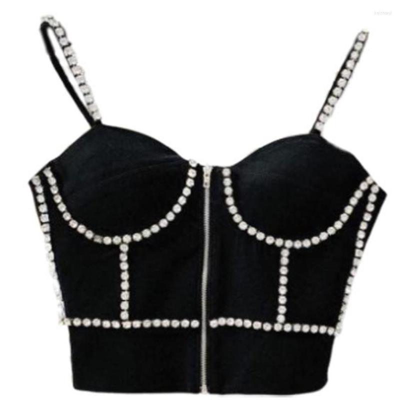 Women' Tanks Summer Women' Fashion Suspenders Shiny Diamond Outer Wear Vest Women Tops Chemisiers, Black
Women' Tanks Summer Women' Fashion Suspenders Shiny Diamond Outer Wear Vest Women Tops Chemisiers, Black