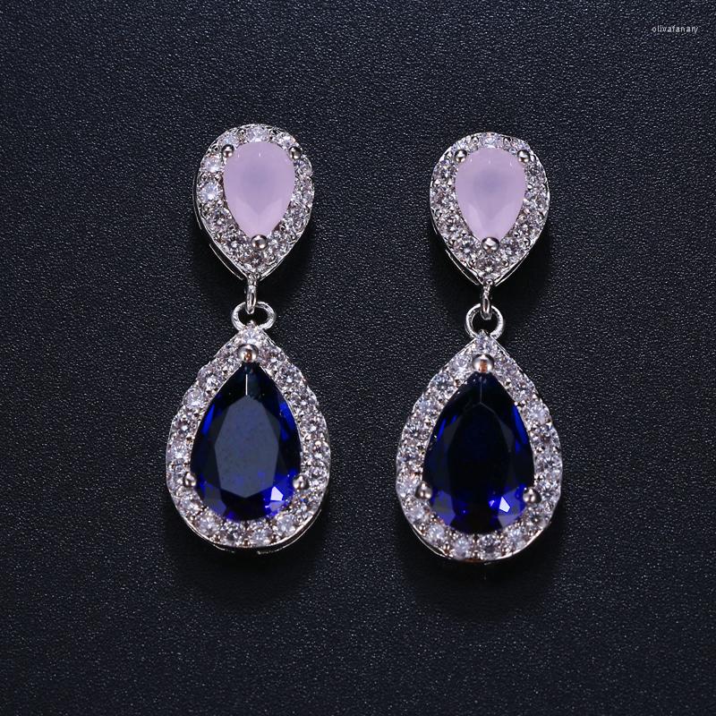 Stud Earrings Bettyue Pink And Blue Classic Water Drop Shaped Cubic Zirconia Crystal Bridal Wedding Jewelry For Brides Bridesmaid
Stud Earrings Bettyue Pink And Blue Classic Water Drop Shaped Cubic Zirconia Crystal Bridal Wedding Jewelry For Brides Bridesmaid