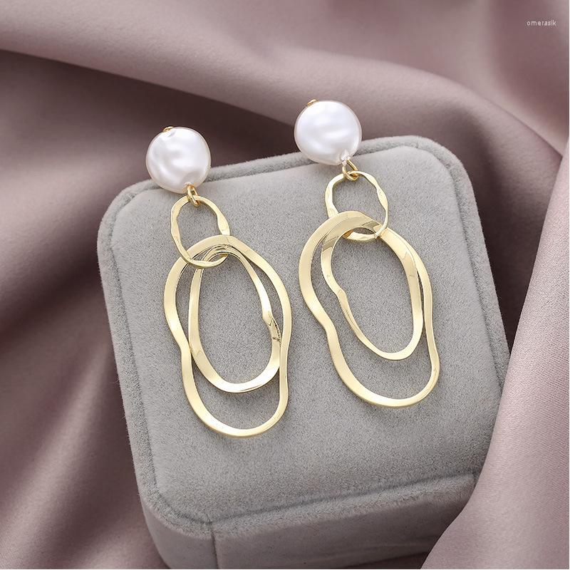 Dangle Earrings S925 Silver Needle Pearl Irregular Metal Geometric Female Minimalist Style Fresh Wild
Dangle Earrings S925 Silver Needle Pearl Irregular Metal Geometric Female Minimalist Style Fresh Wild