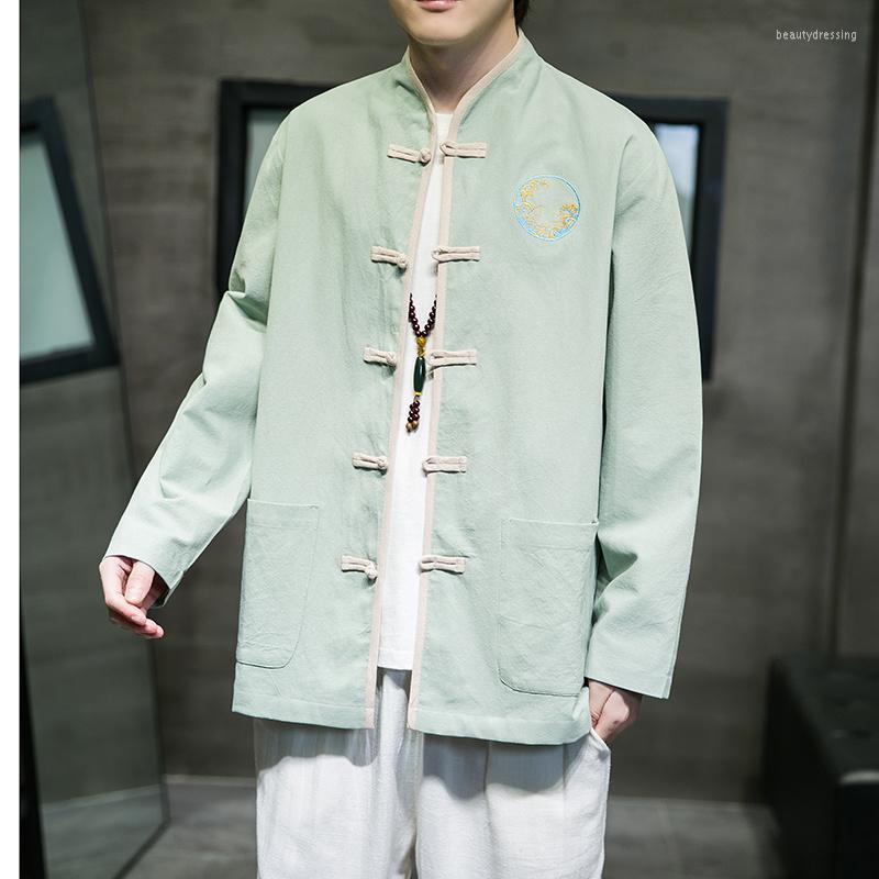 Men's Jackets 2023 Chinese Style Embroidery Cotton Linen Tang Suit Retro Plus Size Jacket Spring Autumn Tai Chi Clothing Hanfu Men, Green
Men's Jackets 2023 Chinese Style Embroidery Cotton Linen Tang Suit Retro Plus Size Jacket Spring Autumn Tai Chi Clothing Hanfu Men, Green