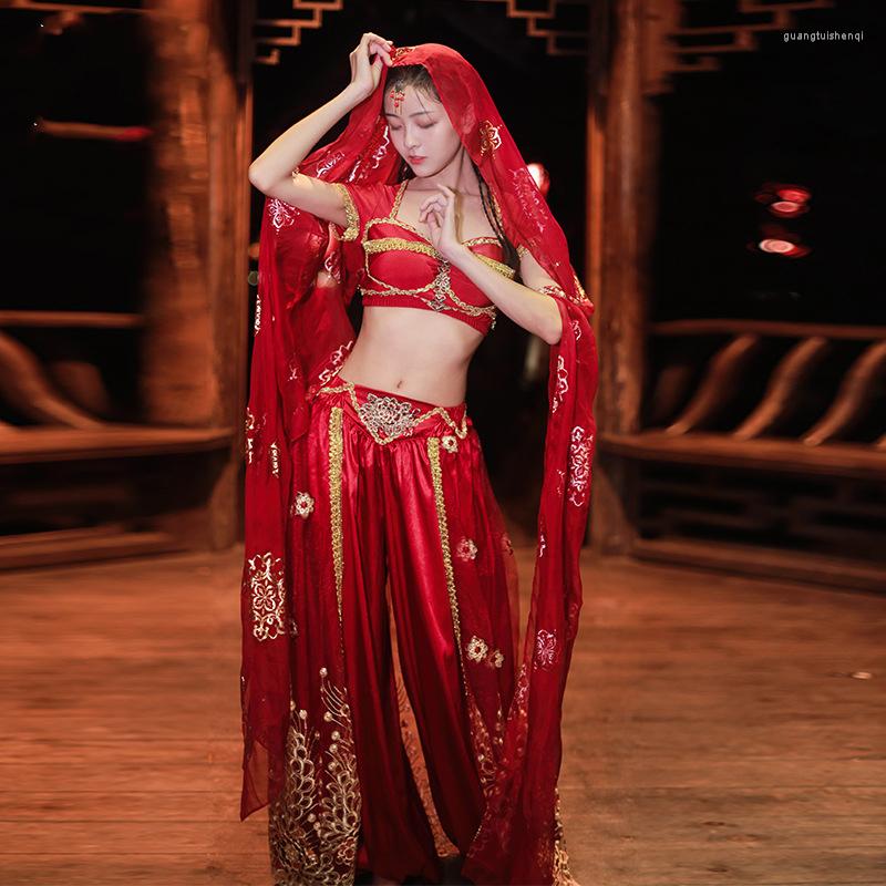 Stage Wear Halloween Christmas Cosplay Costumes Girls Belly Dance Outfit Clothes Women Bollywood 2 Pieces Set (Top And Pants), Peacock blue
Stage Wear Halloween Christmas Cosplay Costumes Girls Belly Dance Outfit Clothes Women Bollywood 2 Pieces Set (Top And Pants), Peacock blue