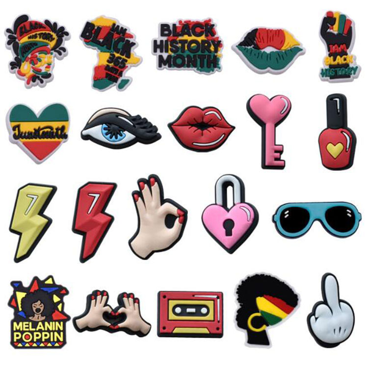 newest black girl croc charms pvc soft rubber shoe buckle garden shoe diy decoration pins button clog charms
newest black girl croc charms pvc soft rubber shoe buckle garden shoe diy decoration pins button clog charms