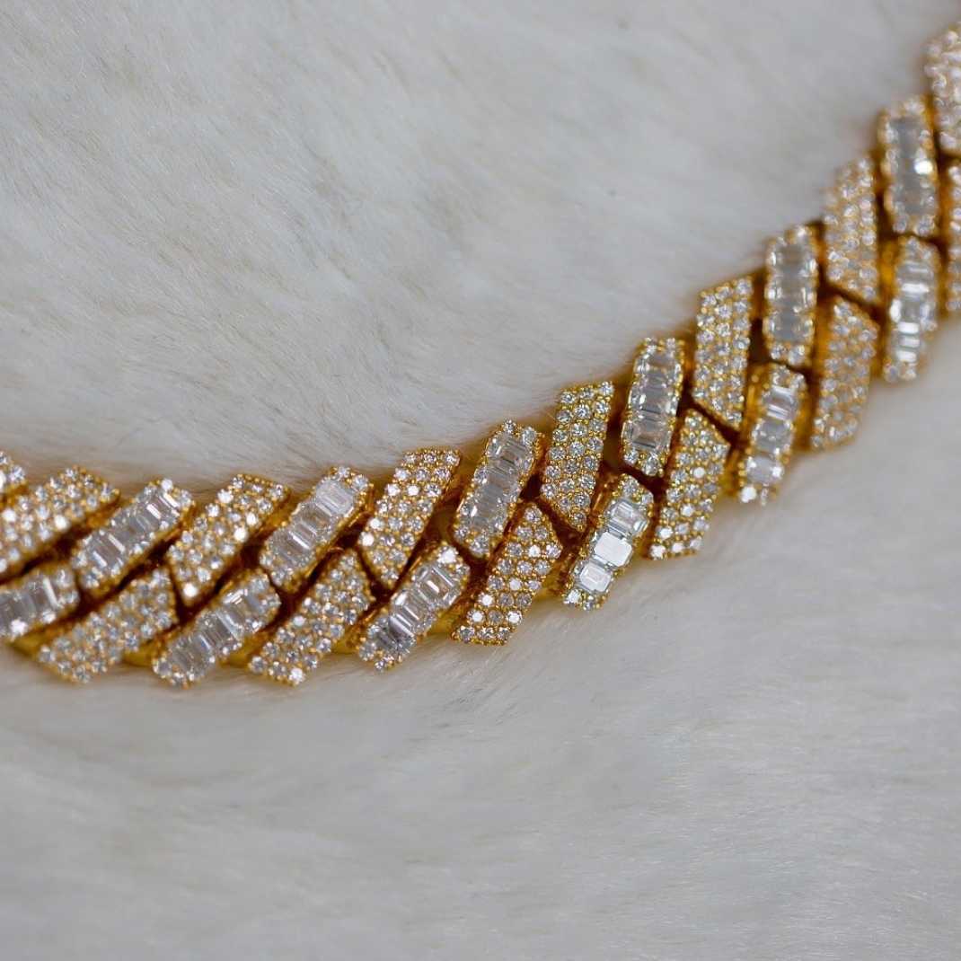 Iced Out Round and Baguette Moissanite Dia Custom Men Pendant Hip Hop Jewelry S Sterg Sier Necklace