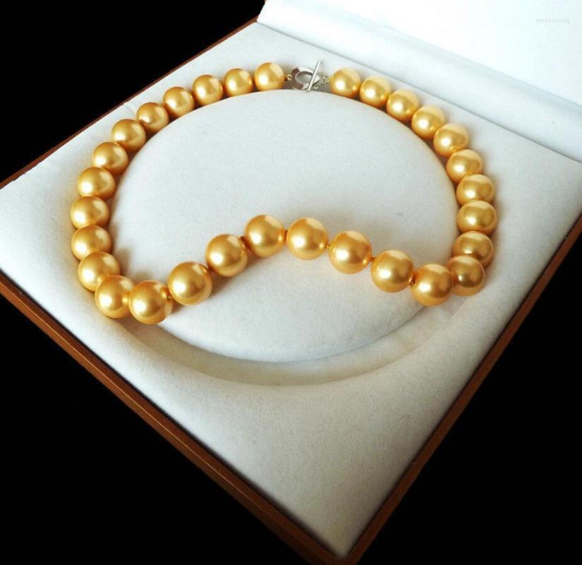Chains Fashion Jewelry Rare Huge 12mm Genuine South Sea Golden Shell Pearl Necklace Heart Clasp 18''
Chains Fashion Jewelry Rare Huge 12mm Genuine South Sea Golden Shell Pearl Necklace Heart Clasp 18''