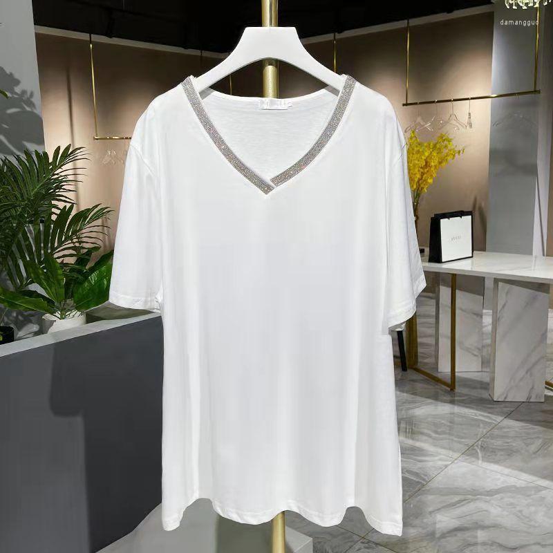 Women's T Shirts Oversized 3XL White Women T-Shirts Summer 2023 V-Neck Shine Beaded Loose All Match Female Pulls Outwear Tops, Black
Women's T Shirts Oversized 3XL White Women T-Shirts Summer 2023 V-Neck Shine Beaded Loose All Match Female Pulls Outwear Tops, Black