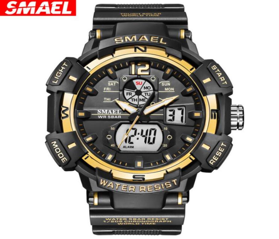 s SMAEL 8045 dual display Watches Luminous sports casual outdoor student Male Electronic Watch Reloj Hombre wristwatch 50M6610663, Black gold
s SMAEL 8045 dual display Watches Luminous sports casual outdoor student Male Electronic Watch Reloj Hombre wristwatch 50M6610663, Black gold