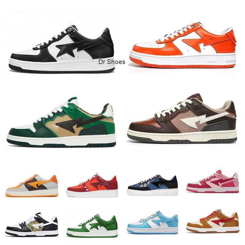 2023 Bapestas Baped Designer Casual Shoes Platform Sneakers Bapesta Sk8 Sta Patent Leather Green Black White Plate-forme for Men Women, S007
2023 Bapestas Baped Designer Casual Shoes Platform Sneakers Bapesta Sk8 Sta Patent Leather Green Black White Plate-forme for Men Women, S007