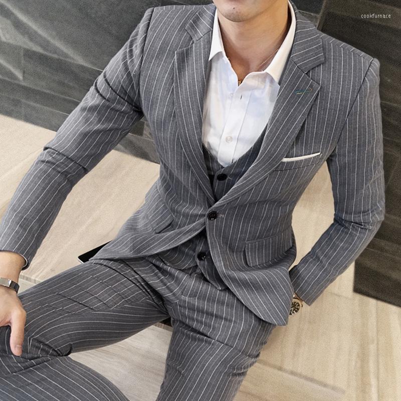Men's Suits 2023 Stripe Men Fashion Business Casual Skinny Prom Wedding Tuxedos 3 Pcs Set Terno Masculino Jacket Vest Pants, Same as photo
Men's Suits 2023 Stripe Men Fashion Business Casual Skinny Prom Wedding Tuxedos 3 Pcs Set Terno Masculino Jacket Vest Pants, Same as photo