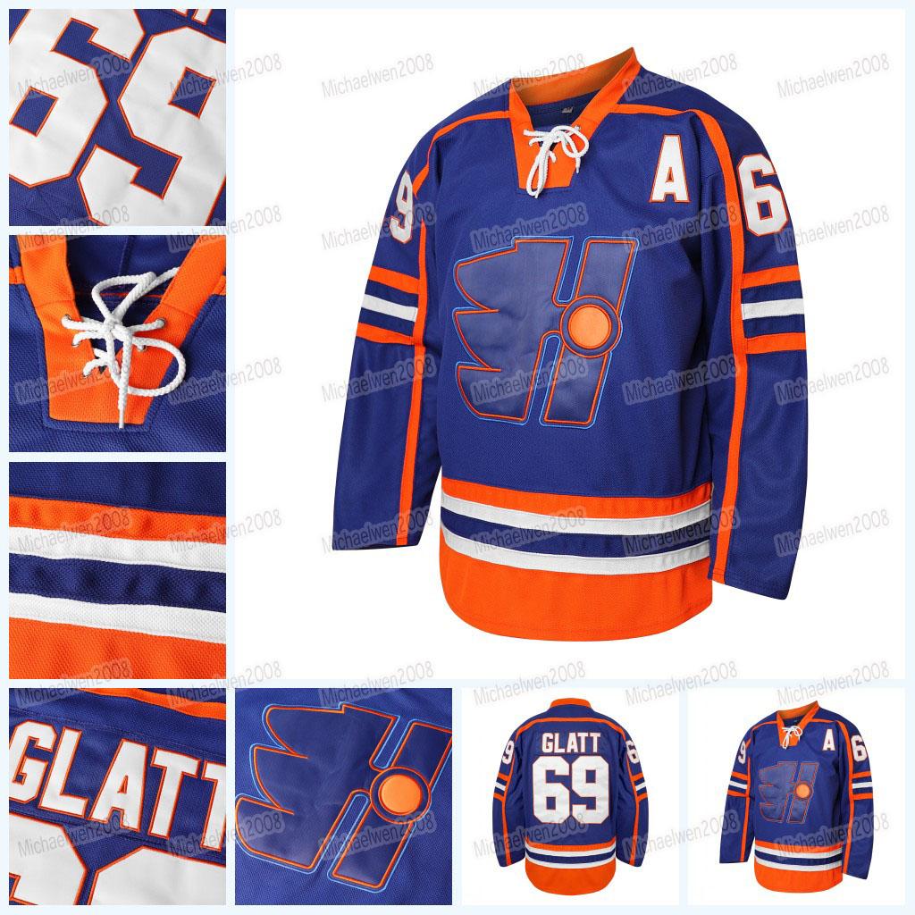 The Thug GOON 69 Doug Glatt Halifax Highlanders Jerseys Ice Hockey Movie Vintage Glatt Jersey Men Blue Stitched Color Excellent Quality, As picture
The Thug GOON 69 Doug Glatt Halifax Highlanders Jerseys Ice Hockey Movie Vintage Glatt Jersey Men Blue Stitched Color Excellent Quality, As picture