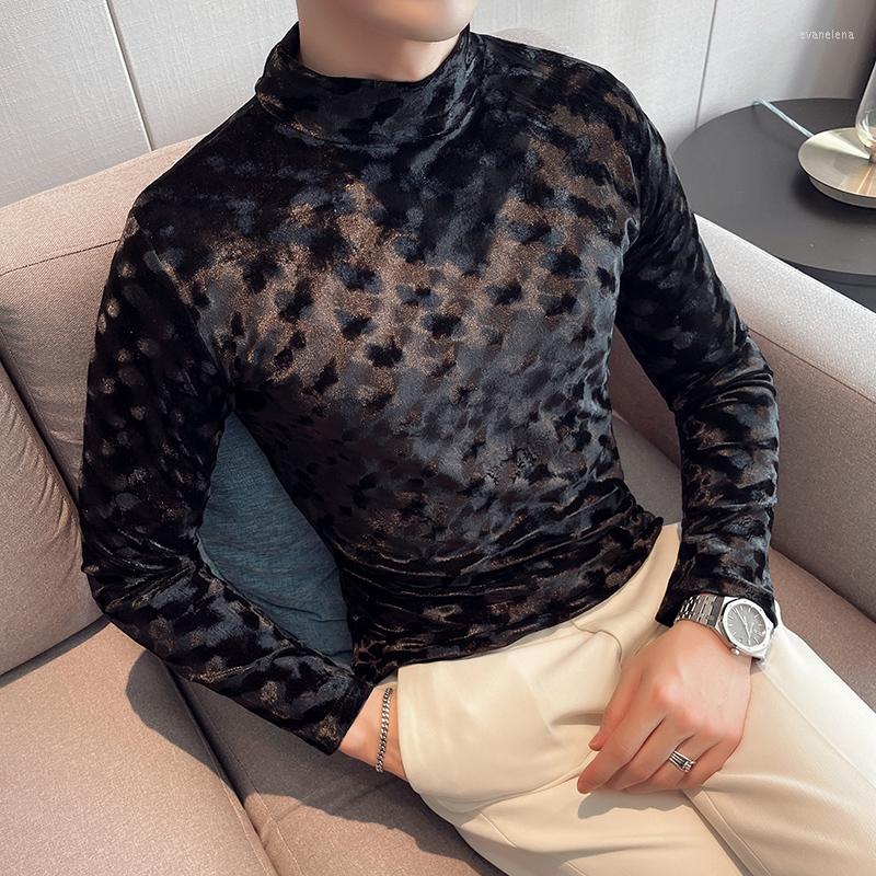 Men's T Shirts Men's T-shirt Plain Long Sleeve Knitted Shirt British European Style Half High Collar Bottom Business Casual, Black
Men's T Shirts Men's T-shirt Plain Long Sleeve Knitted Shirt British European Style Half High Collar Bottom Business Casual, Black