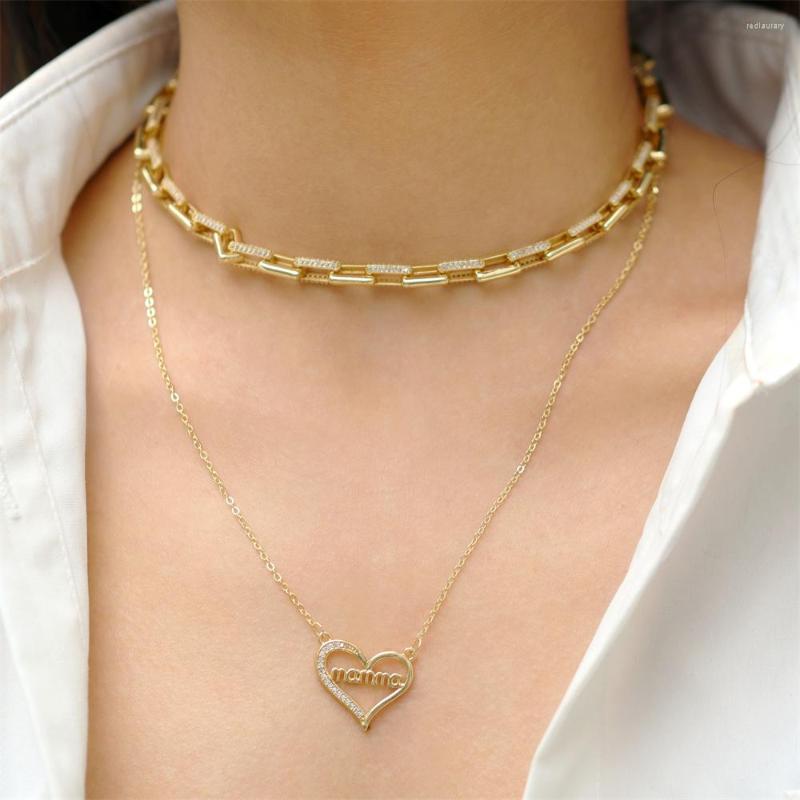 Pendant Necklaces 2023 Trend Double Layer Necklace Micro-Inlaid Zircon Love Heart Mama Letter For Women Girls Clavicle Chain Jewelry Gift
Pendant Necklaces 2023 Trend Double Layer Necklace Micro-Inlaid Zircon Love Heart Mama Letter For Women Girls Clavicle Chain Jewelry Gift