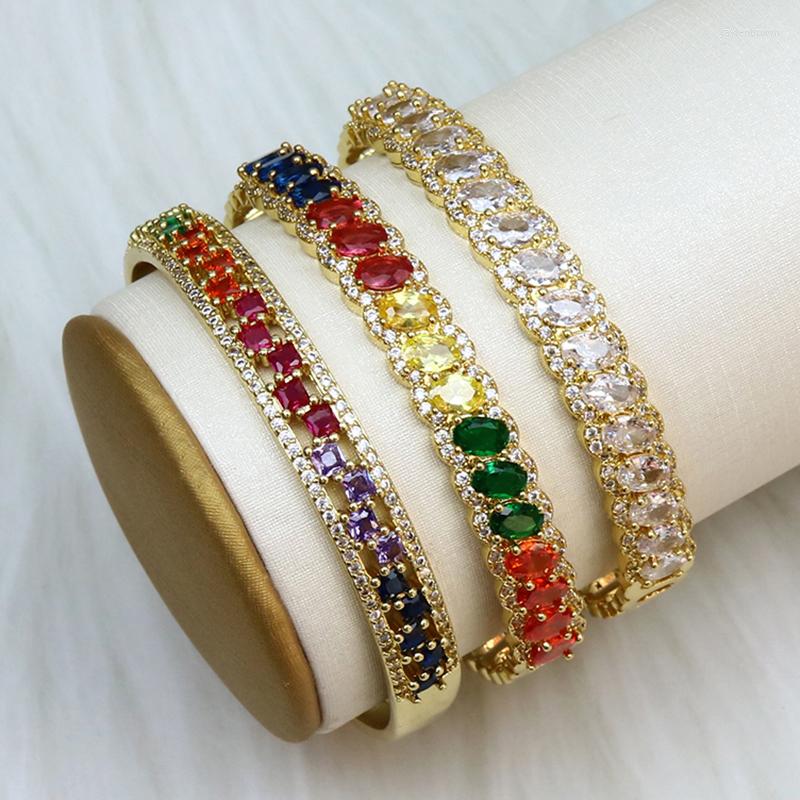 Bangle 5 Pcs Colorful Zirconia Rainbow Crystal Style Jewelry Women Gift Fashion 40164
Bangle 5 Pcs Colorful Zirconia Rainbow Crystal Style Jewelry Women Gift Fashion 40164