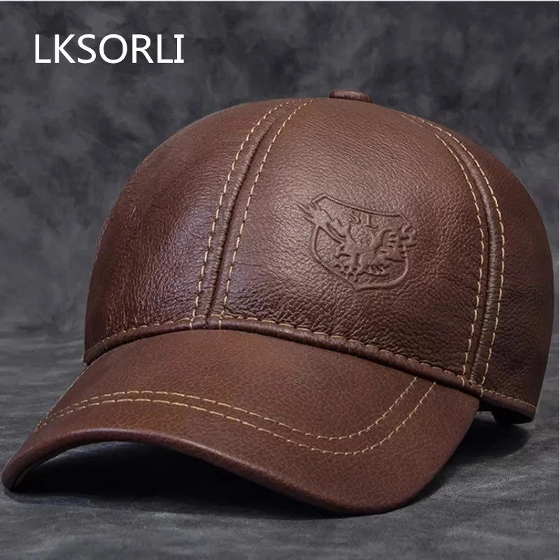 Ball Caps Male Genuine Leather Cowhide 5660CM BlackBrown Baseball Caps Eagle Print For Man Casual Street Gf Gorras Dad Hat 230316, Red brown
Ball Caps Male Genuine Leather Cowhide 5660CM BlackBrown Baseball Caps Eagle Print For Man Casual Street Gf Gorras Dad Hat 230316, Red brown