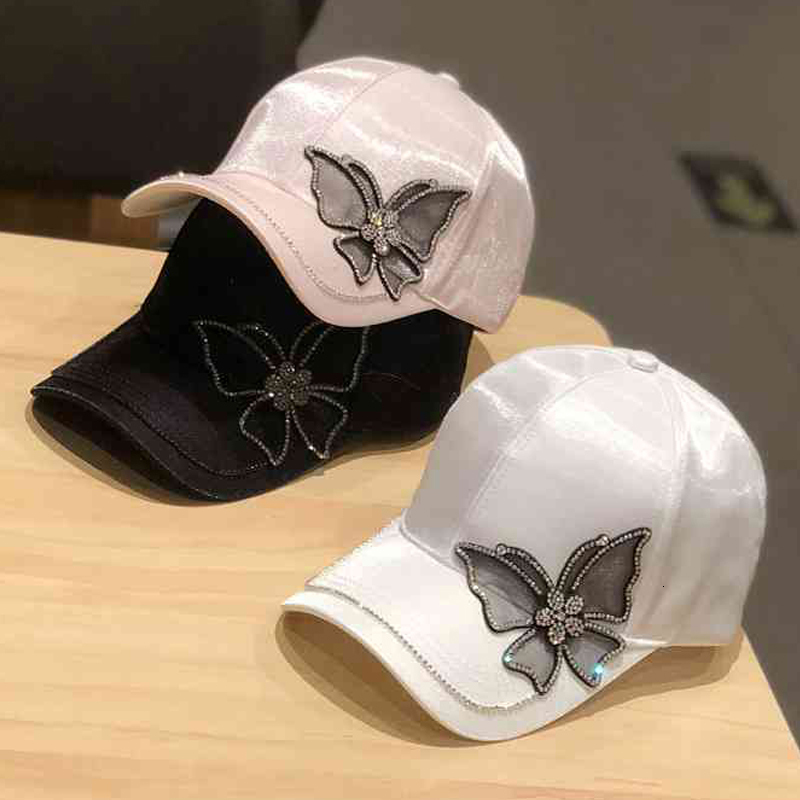 Ball Caps Fashion Butterfly Baseball Cap Women Summer Silk Satin Visor Sun Hat Leisure Adjustable Lady Caps 230316, Black
Ball Caps Fashion Butterfly Baseball Cap Women Summer Silk Satin Visor Sun Hat Leisure Adjustable Lady Caps 230316, Black